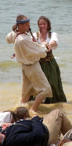 Sam and Carol in the water 3