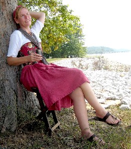 Suzanne Larner strikes a pose