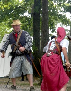 Lance Minnis about to attack Suzanne Larner