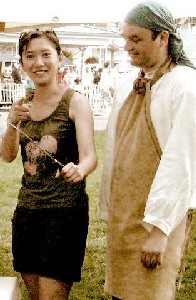 Mission with girl holding the amputation knife