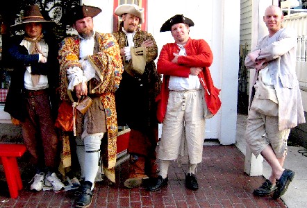 Boy band pose: Mission, M.A. d'Dogge, Shannon, Jay and Sam