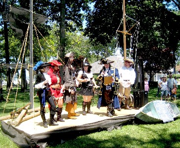 The first group of contestants