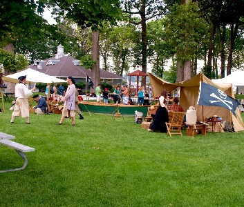 The beginnings of the display encampment