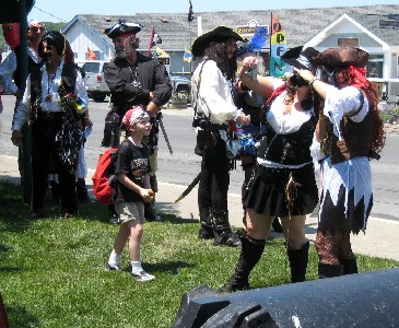 Pirates gathered in preparation for the parade 2