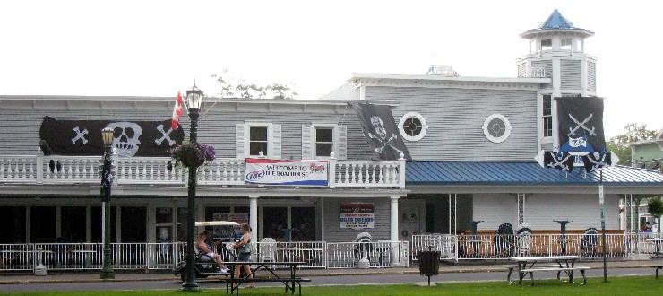 Amateur Pirate Flags on the businesses