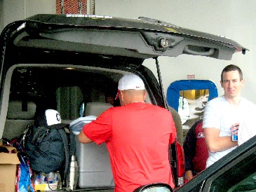 Van with a cocktail shaker in the back