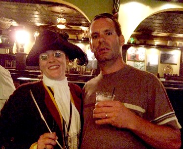 Stunned guy with Mary Diamond