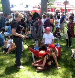 Wagon Ship in Costume Contest Crowd