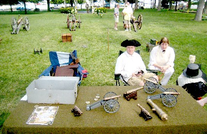 Gillmor Ordnance table at Put-in-Bay