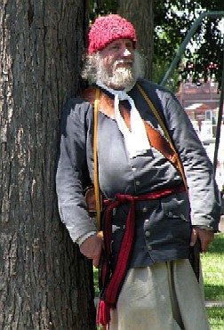 Mark Gist in Monmouth cap