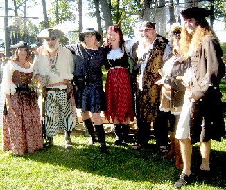 Pirates posing for photo