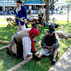 Assembling the gibbet parts