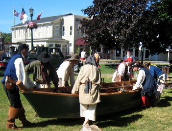 The crew unloads the Black Sheep