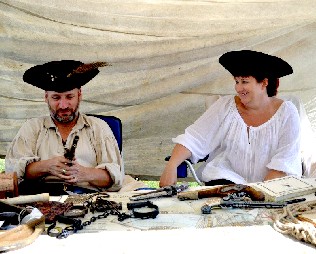 Bryan and Becci at the Kid's Booth
