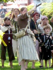 Kate firing in front of the crowd