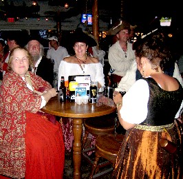 Pirates table at the Boathouse