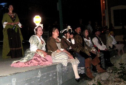 Crew watching the fireworks