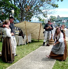 Cheeky winds up to splash soldier