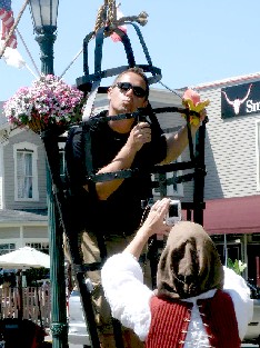 Cheeky photographing Ty in the gibbet