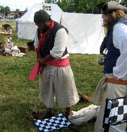Ed putting on his scarf