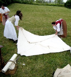 Mary and Lisa folding up shop