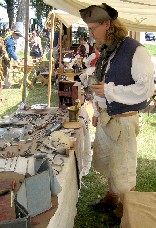 Thomas Alleman at the surgeon's table