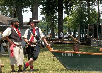 Jim explaining the story to Ed