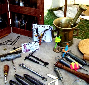 The cheerful surgeon tools