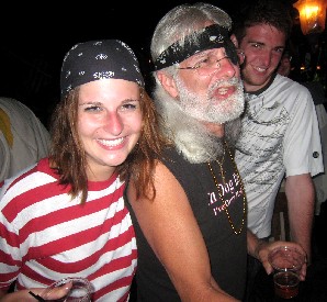 Alex, her Dad and Boyfriend at Hooligans