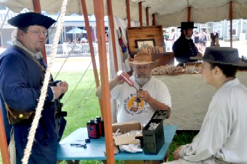 The Crew Filling Black Powder Cartridges