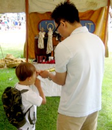Boy and Dad with Spyglass