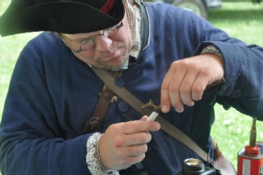 Jay Loading Powder from Measuring Thing