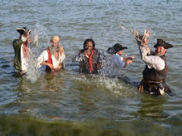 Splashing in Lake Erie