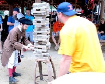 Michael Colosimo Playing Jenga