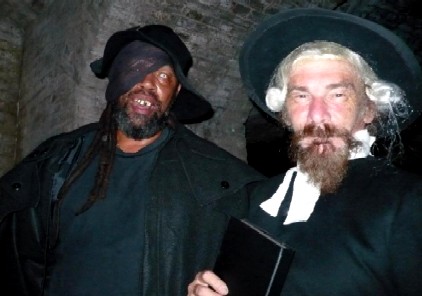 Braze and Cascabel playing priest and ghost