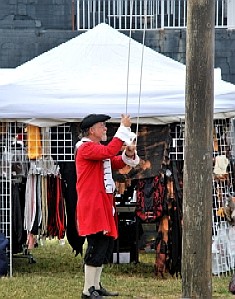 Brit soldier Harry lowers the British Flag.