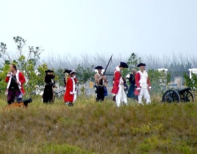 the British line of gunners