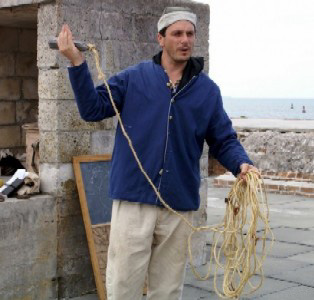 Dutch showing the lead line