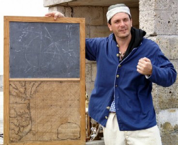 Dutch with chalk board chart