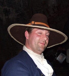 Michael in Mission's hat