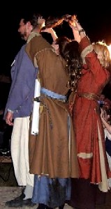 Mae & Brig cutting Patrick's hair