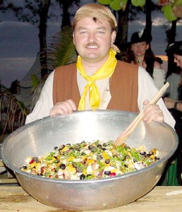 Mission and a huge bowl of salmagundi