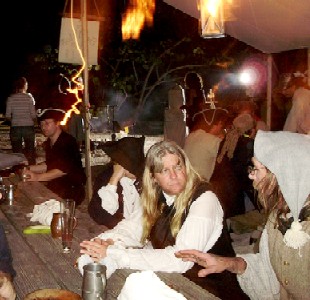 Greg Hudson talking to Capt. Sterling