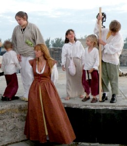 Lady Connie Thatcher and her brood