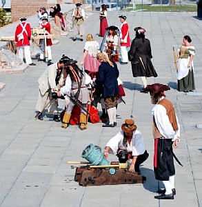 The fort wall cannon crews