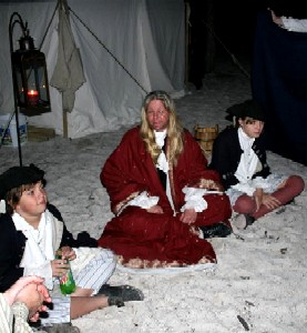 Captain Sterling with Anna and Josh