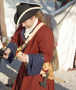 Michael Bagley doing something mysterious