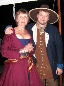 Barbara and Mission posing