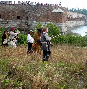 Another shot of the gun line