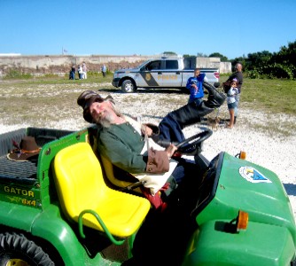 Poppa Showing Some Leg in the Gator